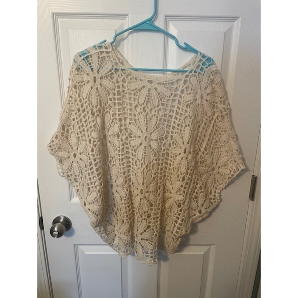 Women's One Size Summer Batwing Sleeve Cover-Up Round Neck